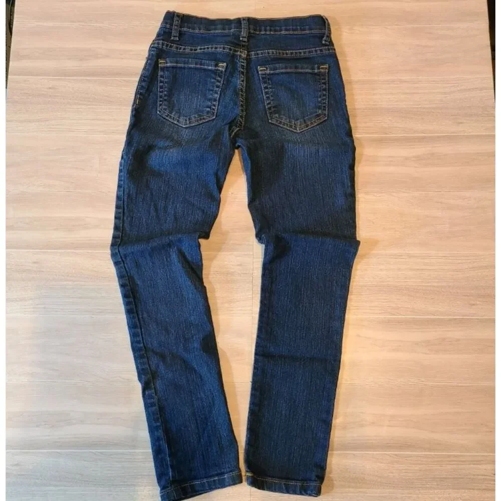 The Childrens Place Girls Jeans 8 Slim Blue Super Skinny Stretch Denim Pants